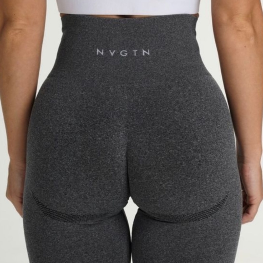 NVGTN dark grey seamless contour leggings small